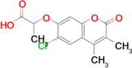 2-[(6-chloro-3,4-dimethyl-2-oxo-2H-chromen-7-yl)oxy]propanoic acid