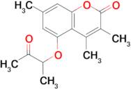 3,4,7-trimethyl-5-(1-methyl-2-oxopropoxy)-2H-chromen-2-one