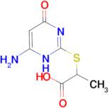 2-[(6-amino-4-oxo-1,4-dihydropyrimidin-2-yl)thio]propanoic acid