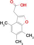 (4,6,7-trimethyl-1-benzofuran-3-yl)acetic acid