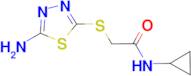 2-[(5-amino-1,3,4-thiadiazol-2-yl)thio]-N-cyclopropylacetamide