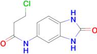 3-chloro-N-(2-oxo-2,3-dihydro-1H-benzimidazol-5-yl)propanamide