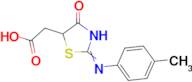 {2-[(4-methylphenyl)amino]-4-oxo-4,5-dihydro-1,3-thiazol-5-yl}acetic acid