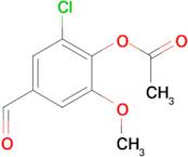 2-chloro-4-formyl-6-methoxyphenyl acetate