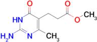 methyl 3-(2-amino-4-hydroxy-6-methyl-5-pyrimidinyl)propanoate