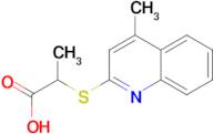 2-[(4-methyl-2-quinolinyl)thio]propanoic acid