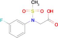 N-(3-fluorophenyl)-N-(methylsulfonyl)glycine