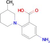 5-amino-2-(3-methyl-1-piperidinyl)benzoic acid