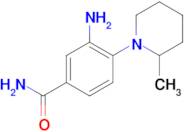 3-amino-4-(2-methyl-1-piperidinyl)benzamide