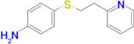 (4-{[2-(2-pyridinyl)ethyl]thio}phenyl)amine