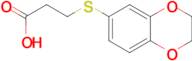 3-(2,3-dihydro-1,4-benzodioxin-6-ylthio)propanoic acid