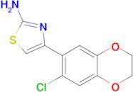 4-(7-chloro-2,3-dihydro-1,4-benzodioxin-6-yl)-1,3-thiazol-2-amine