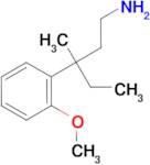 3-(2-methoxyphenyl)-3-methyl-1-pentanamine