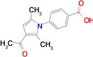 4-(3-acetyl-2,5-dimethyl-1H-pyrrol-1-yl)benzoic acid