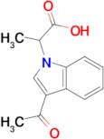 2-(3-acetyl-1H-indol-1-yl)propanoic acid