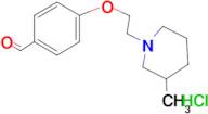 4-[2-(3-methyl-1-piperidinyl)ethoxy]benzaldehyde hydrochloride