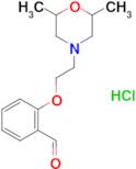 2-[2-(2,6-Dimethylmorpholin-4-yl)ethoxy]benzaldehyde hydrochloride