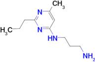 (3-aminopropyl)(6-methyl-2-propyl-4-pyrimidinyl)amine