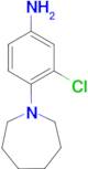 4-(1-azepanyl)-3-chloroaniline