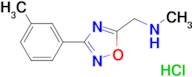 N-methyl-1-[3-(3-methylphenyl)-1,2,4-oxadiazol-5-yl]methanamine hydrochloride