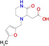 {1-[(5-methyl-2-furyl)methyl]-3-oxo-2-piperazinyl}acetic acid