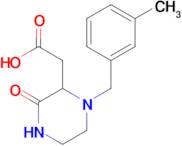 [1-(3-methylbenzyl)-3-oxo-2-piperazinyl]acetic acid