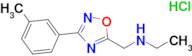 N-{[3-(3-methylphenyl)-1,2,4-oxadiazol-5-yl]methyl}ethanamine hydrochloride