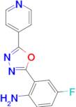 4-fluoro-2-(5-pyridin-4-yl-1,3,4-oxadiazol-2-yl)aniline