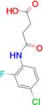 4-[(4-chloro-2-fluorophenyl)amino]-4-oxobutanoic acid