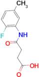 4-[(2-fluoro-5-methylphenyl)amino]-4-oxobutanoic acid