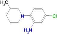 5-chloro-2-(3-methyl-1-piperidinyl)aniline