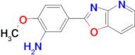 (2-methoxy-5-[1,3]oxazolo[4,5-b]pyridin-2-ylphenyl)amine