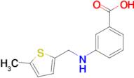 3-{[(5-methyl-2-thienyl)methyl]amino}benzoic acid