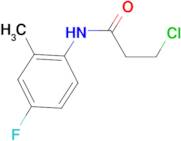 3-chloro-N-(4-fluoro-2-methylphenyl)propanamide