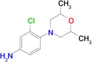 3-chloro-4-(2,6-dimethyl-4-morpholinyl)aniline