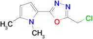 2-(chloromethyl)-5-(1,5-dimethyl-1H-pyrrol-2-yl)-1,3,4-oxadiazole