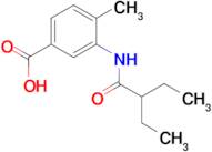 3-[(2-ethylbutanoyl)amino]-4-methylbenzoic acid