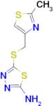 5-{[(2-methyl-1,3-thiazol-4-yl)methyl]thio}-1,3,4-thiadiazol-2-amine