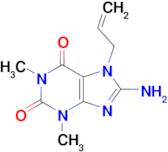 7-allyl-8-amino-1,3-dimethyl-3,7-dihydro-1H-purine-2,6-dione