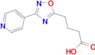 4-[3-(4-pyridinyl)-1,2,4-oxadiazol-5-yl]butanoic acid