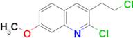 2-chloro-3-(2-chloroethyl)-7-methoxyquinoline