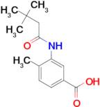 3-[(3,3-dimethylbutanoyl)amino]-4-methylbenzoic acid