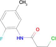 3-chloro-N-(2-fluoro-5-methylphenyl)propanamide