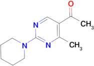 1-[4-methyl-2-(1-piperidinyl)-5-pyrimidinyl]ethanone