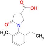 1-(2-ethyl-6-methylphenyl)-5-oxo-3-pyrrolidinecarboxylic acid