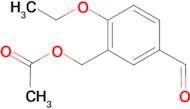 2-ethoxy-5-formylbenzyl acetate