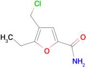 4-(chloromethyl)-5-ethyl-2-furamide