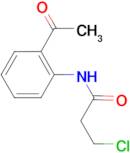 N-(2-acetylphenyl)-3-chloropropanamide