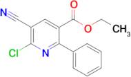 Ethyl 6-chloro-5-cyano-2-phenylnicotinate