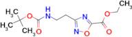 Ethyl 3-(2-tert-butyloxycarbonylaminoethyl)-[1,2,4]oxadiazole-5-carboxylate